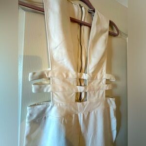 NWT white jumpsuit